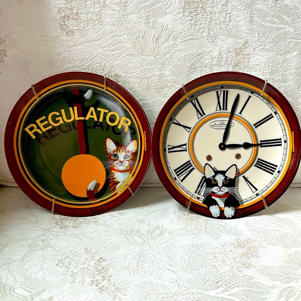 HICKORY" "DICKORY" TICK TOCK CLOCK ANNA PERENNA THADDEUS KRUMEICH PLATES